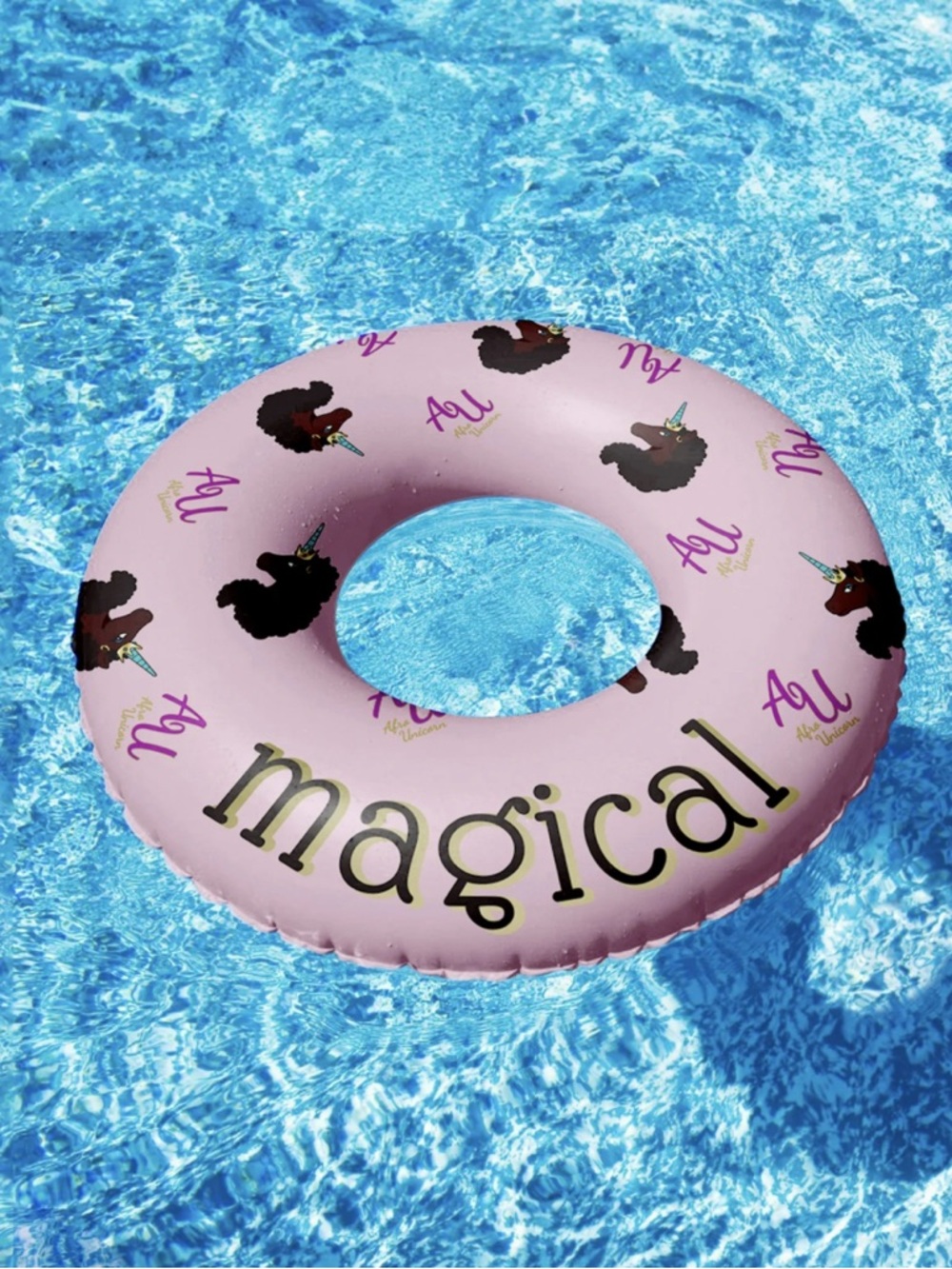 Magical Pink Unicorn Kids Swim Ring